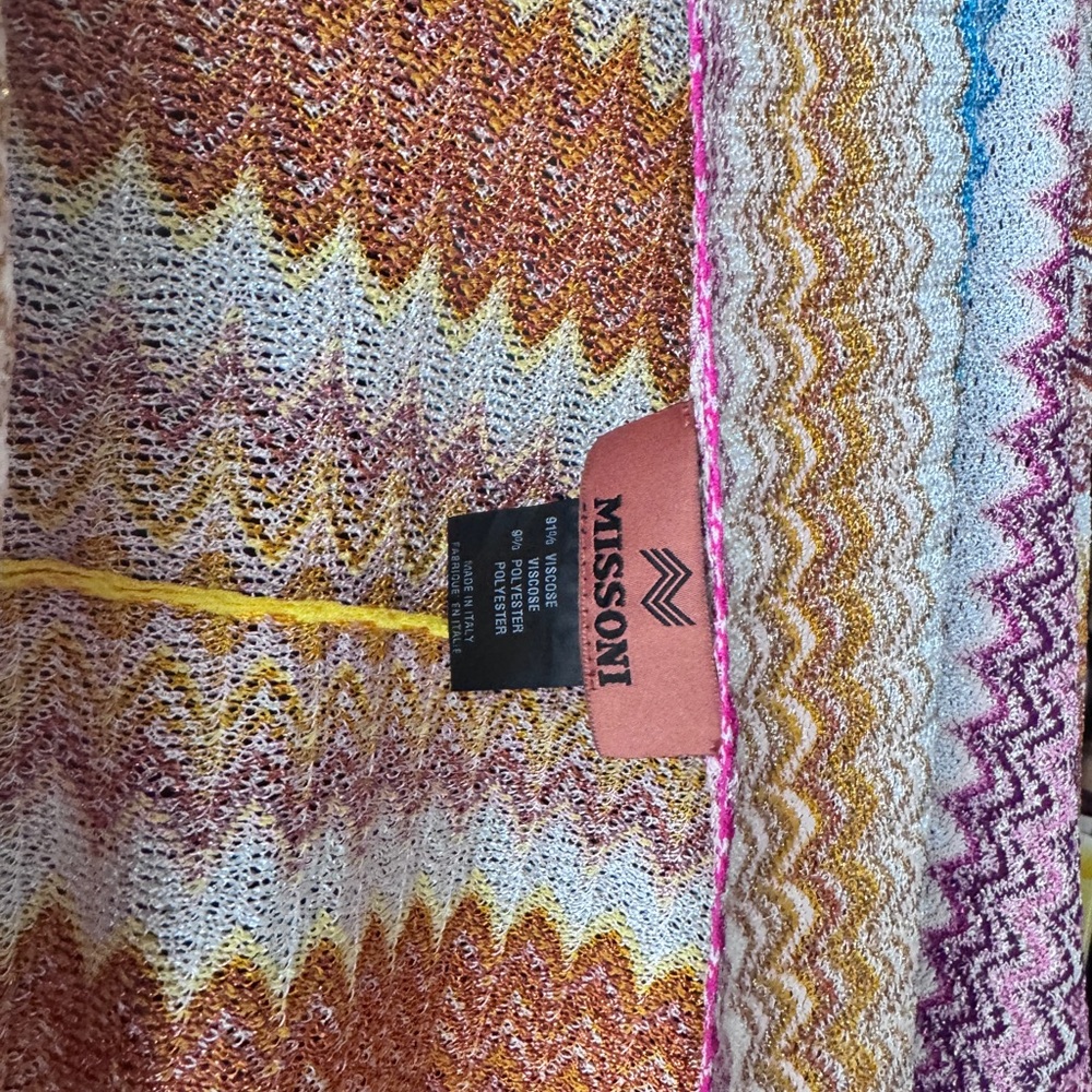 Missoni Zigzag Knit with Pink and Yellow Accents